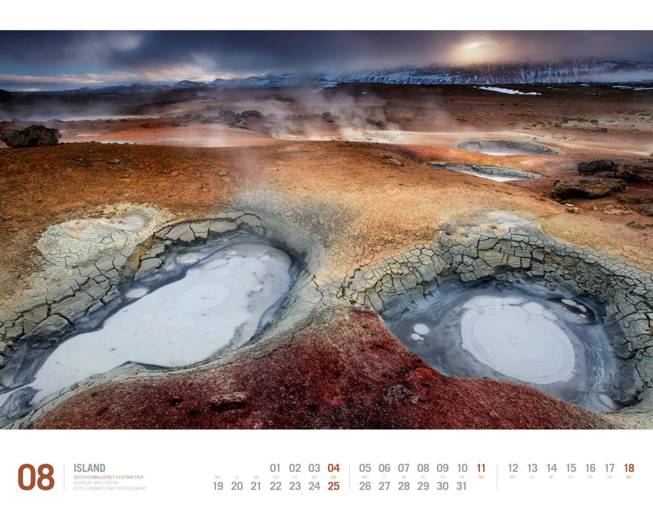 Island - Wandkalender 2024 - 54 x 42 cm - Ackermann Kunstverlag
