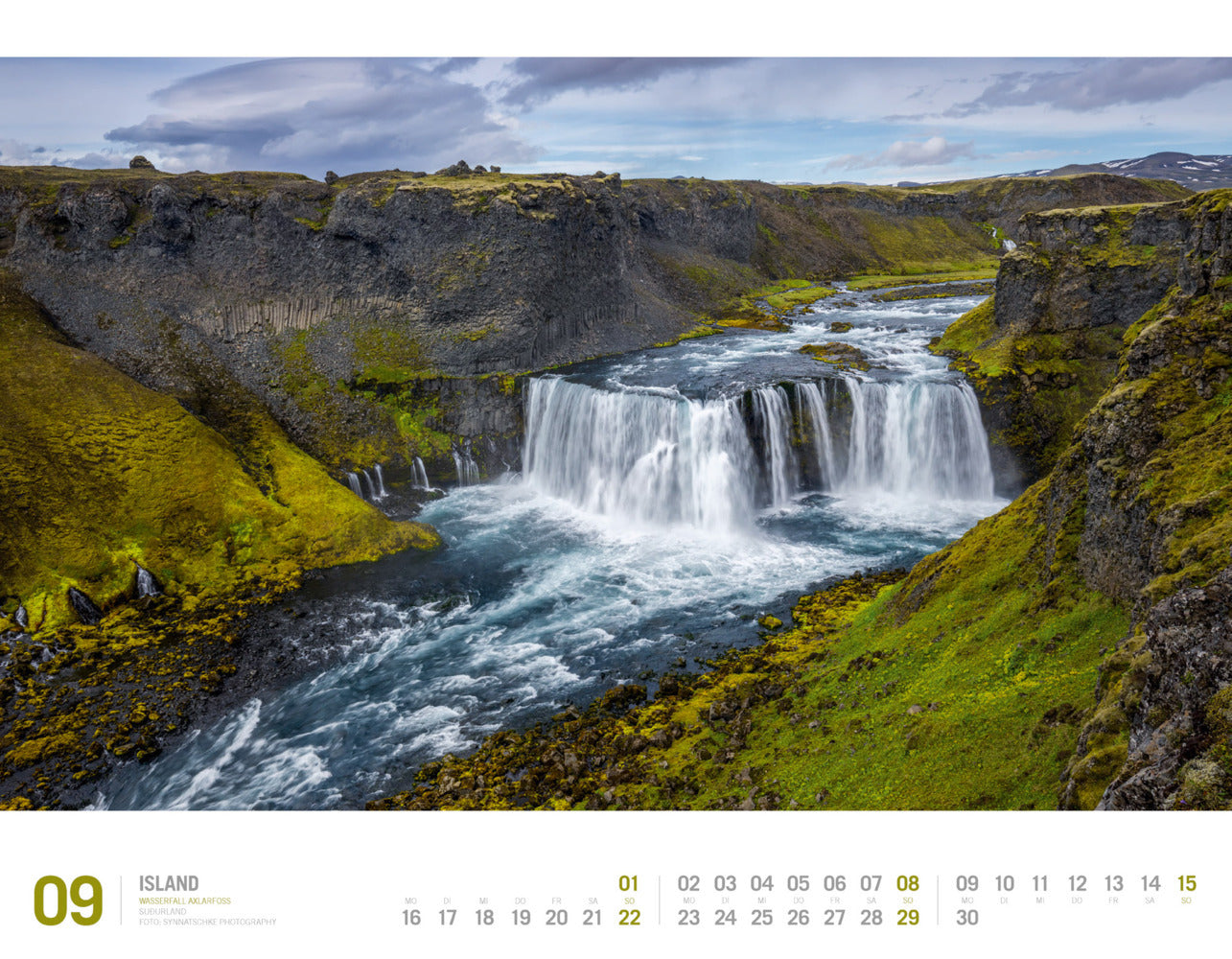Island - Wandkalender 2024 - 54 x 42 cm - Ackermann Kunstverlag