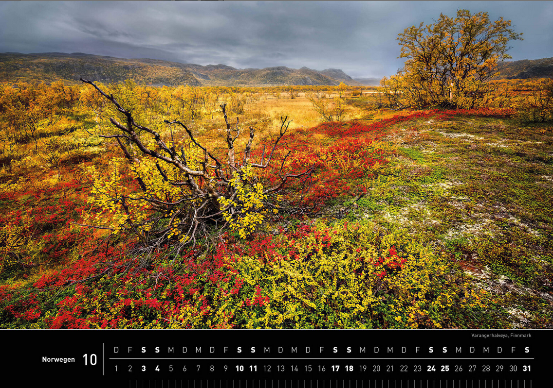 Norway - 360° Premium Wall Calendar 2026 - 50 x 35 cm - 360Grad Medien
