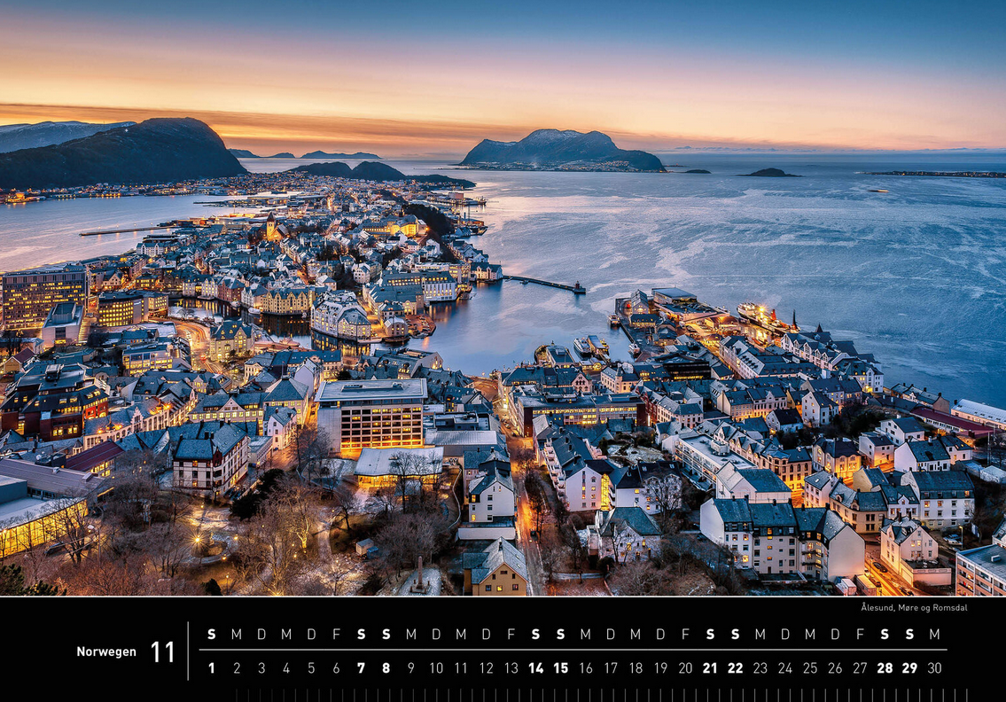 Norway - 360° Premium Wall Calendar 2026 - 50 x 35 cm - 360Grad Medien