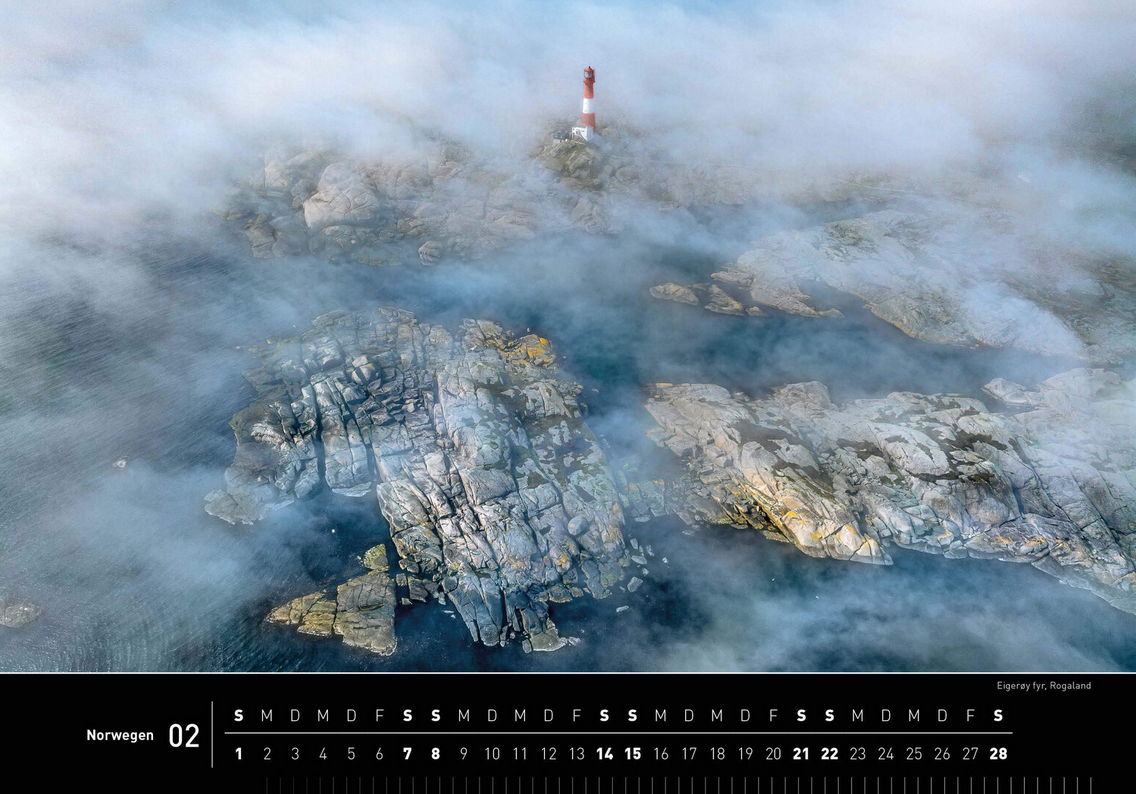 Norway - 360° Premium Wall Calendar 2026 - 50 x 35 cm - 360Grad Medien