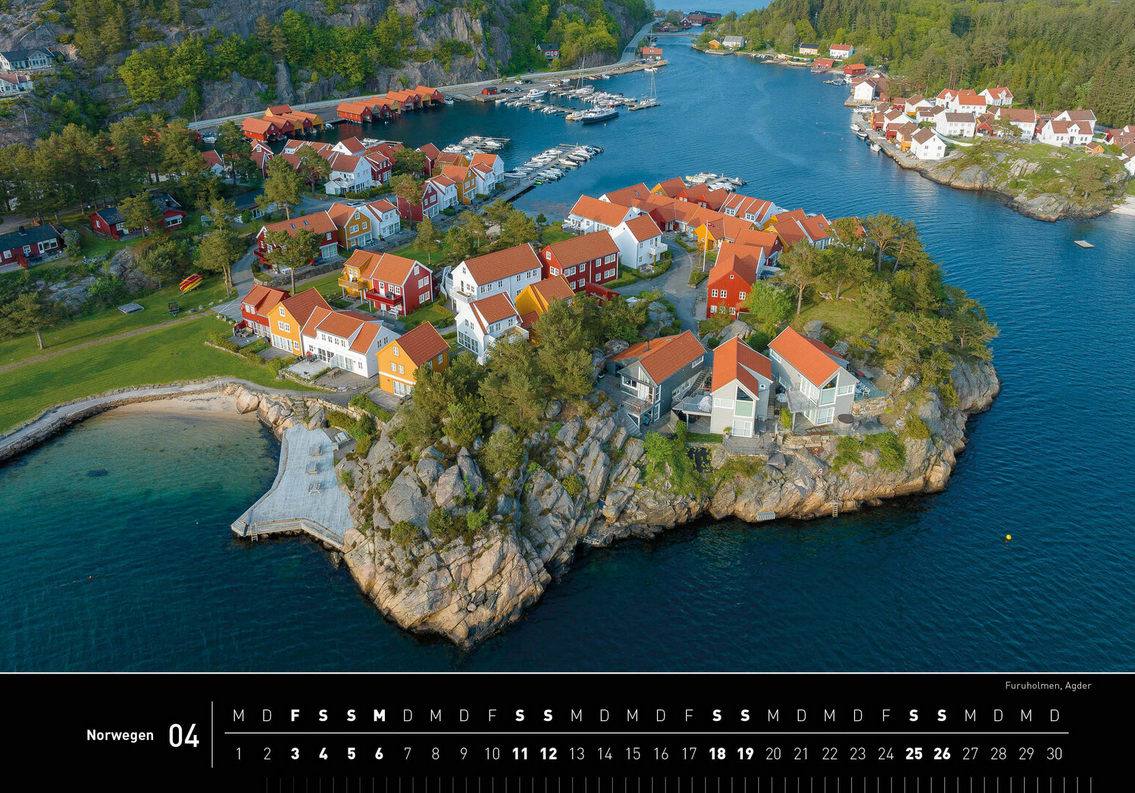 Norway - 360° Premium Wall Calendar 2026 - 50 x 35 cm - 360Grad Medien