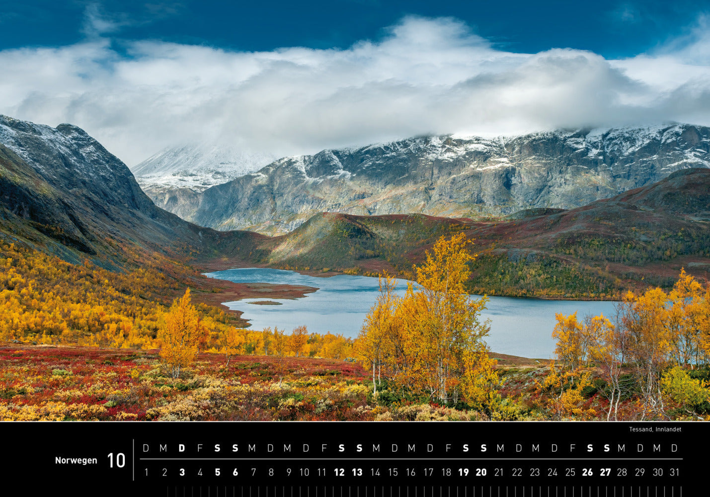 Norwegen - 360° Premium-Wandkalender 2024 - 50 x 35 cm - 360Grad Medien