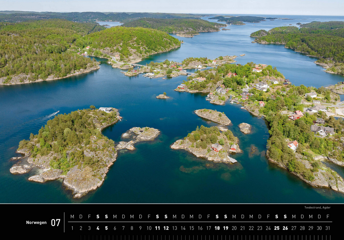 Norway - 360° Premium Wall Calendar 2026 - 50 x 35 cm - 360Grad Medien