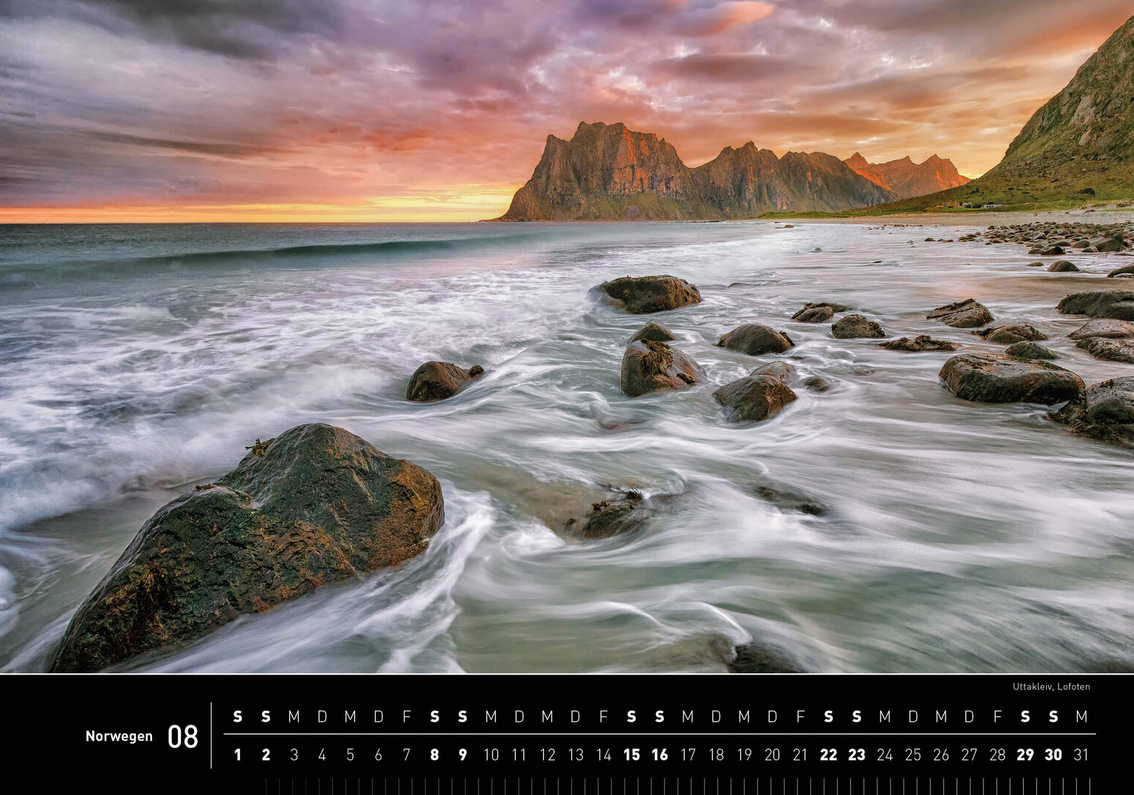 Norway - 360° Premium Wall Calendar 2026 - 50 x 35 cm - 360Grad Medien
