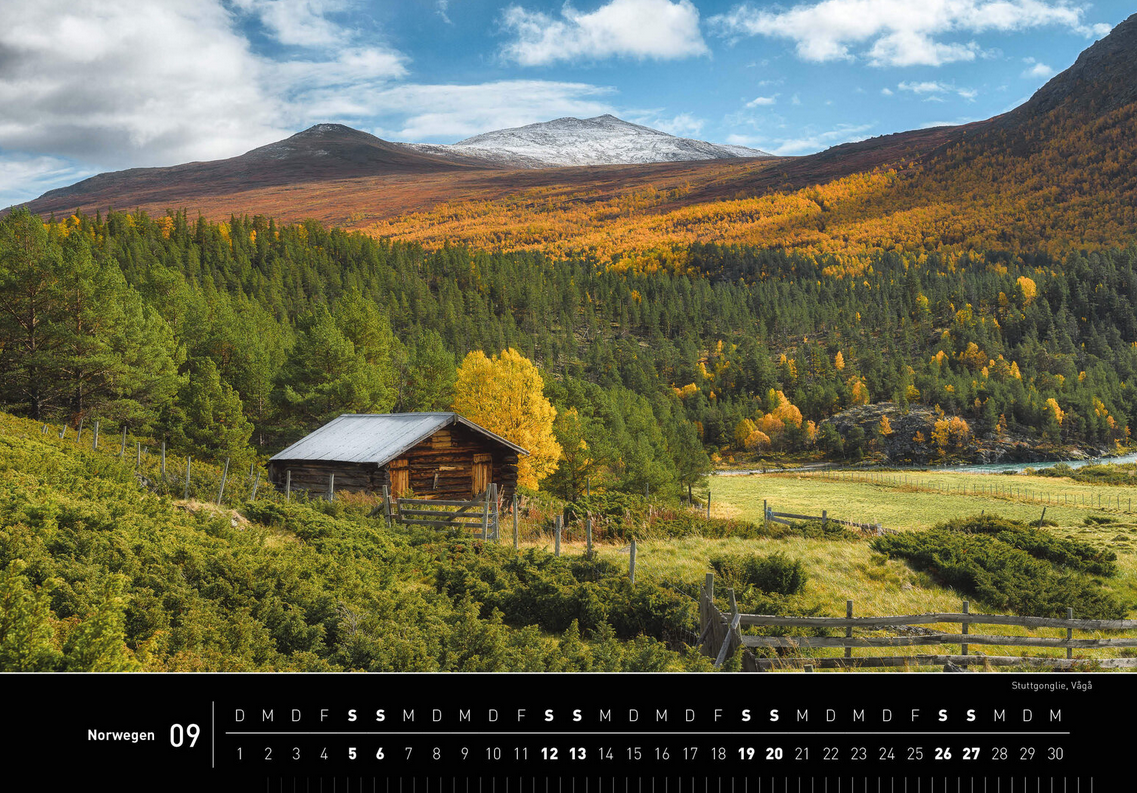 Norway - 360° Premium Wall Calendar 2026 - 50 x 35 cm - 360Grad Medien