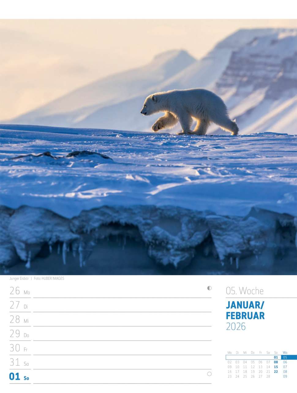 Abenteuer: Skandinavien - Der Zauber des hohen Nordens - Wochenplaner Kalender 2026 - 25 x 33 cm