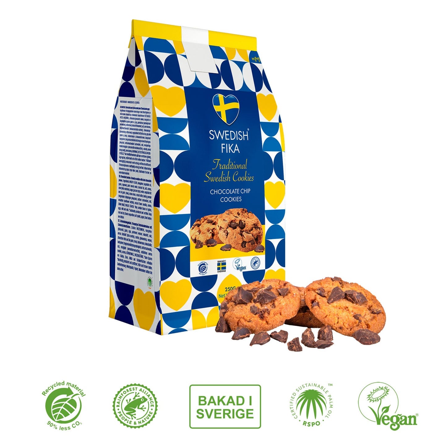 Swedish Fika Traditional Cookies - Chocolate - 250 g