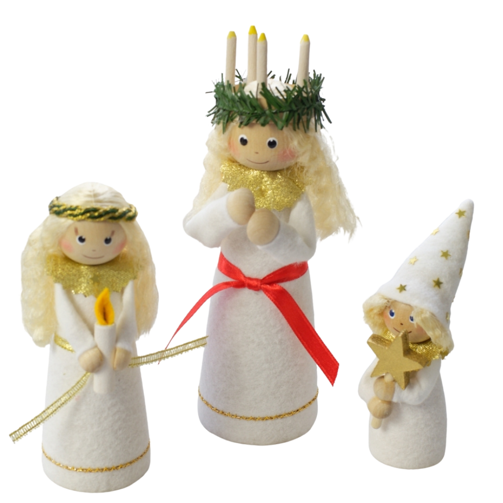 Lucia, Tärna and Stjärngosse - set of 3