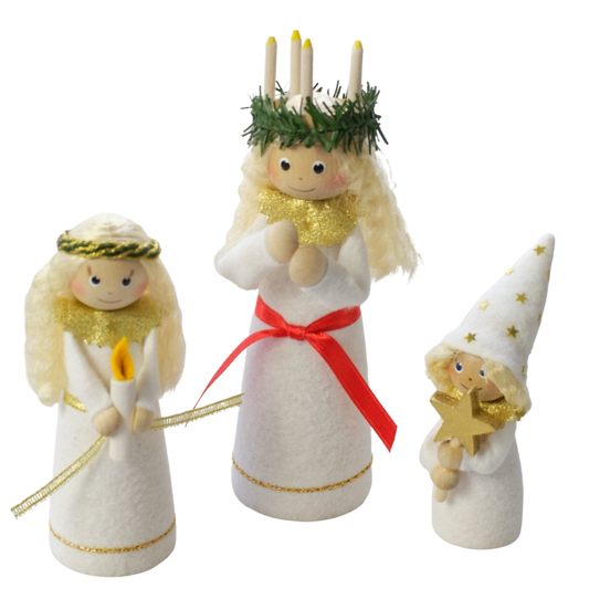 Lucia, Tärna and Stjärngosse - set of 3