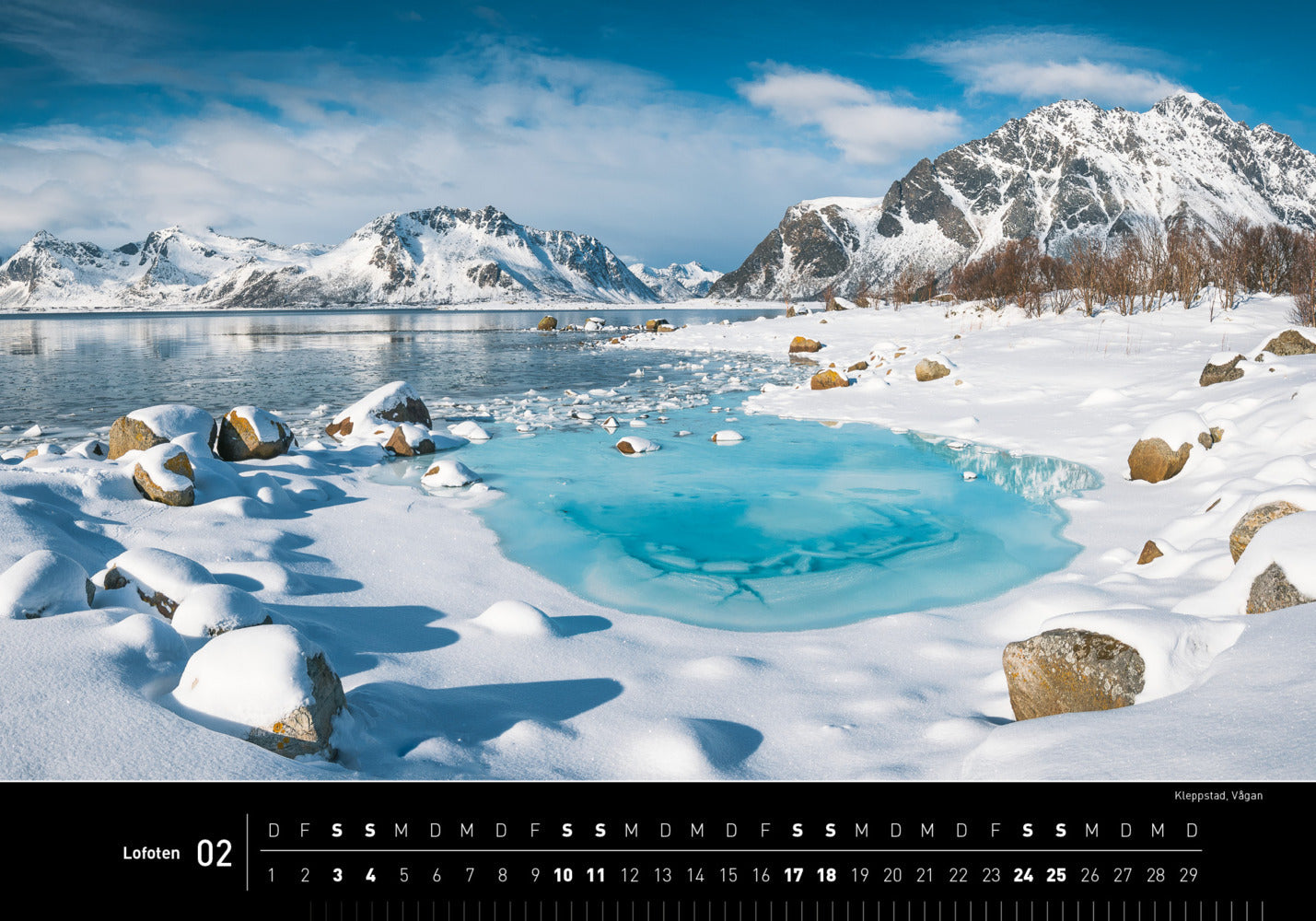 Lofoten - 360° Premium-Wandkalender 2024 - 50 x 35 cm - 360Grad Medien