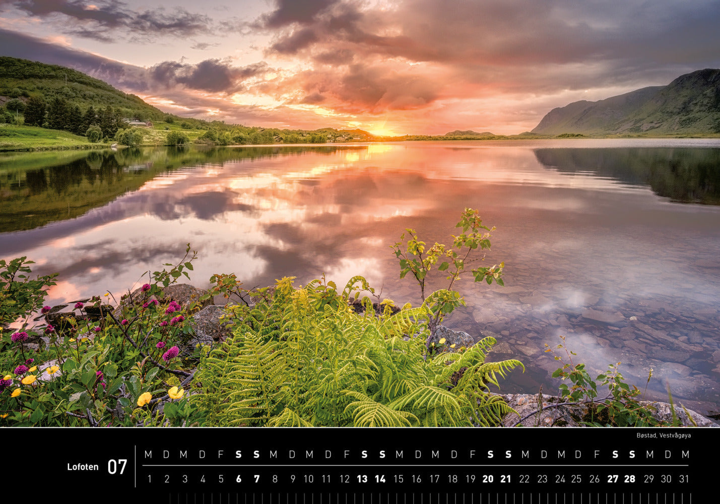 Lofoten - 360° Premium-Wandkalender 2024 - 50 x 35 cm - 360Grad Medien