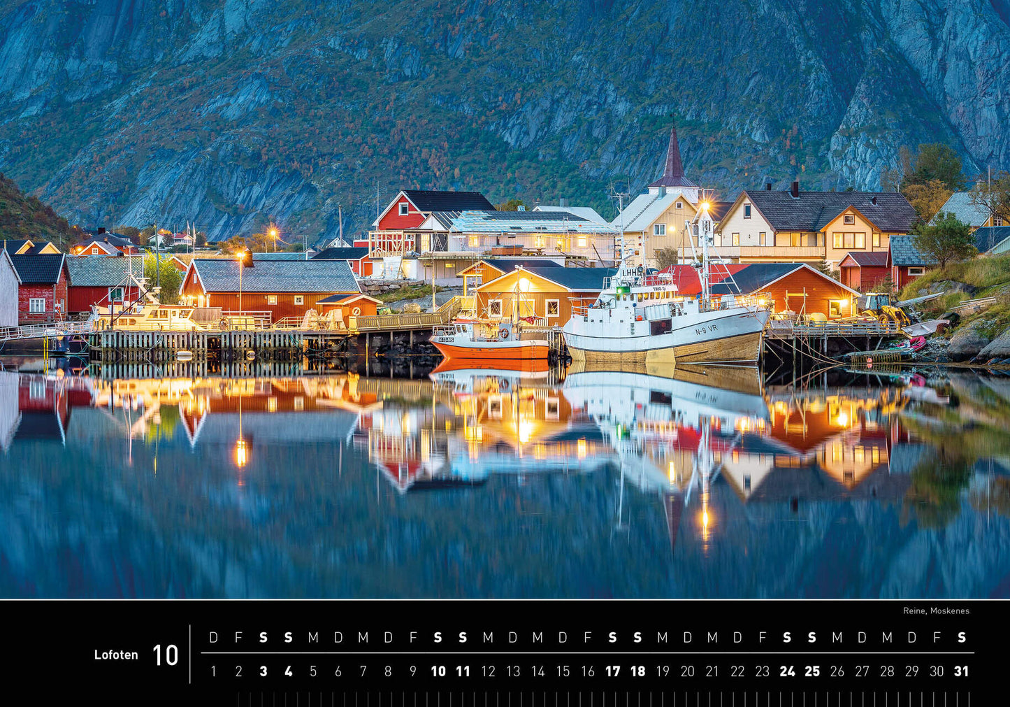 Lofoten - 360° Premium-Wandkalender 2026 - 50 x 35 cm - 360Grad Medien