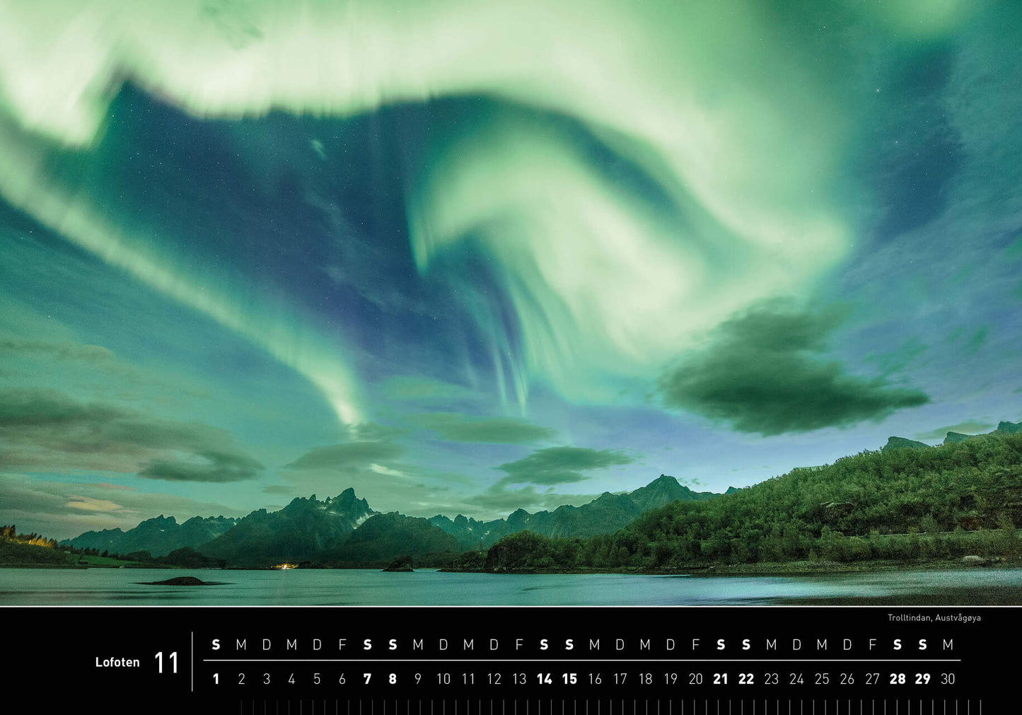 Lofoten - 360° Premium-Wandkalender 2026 - 50 x 35 cm - 360Grad Medien