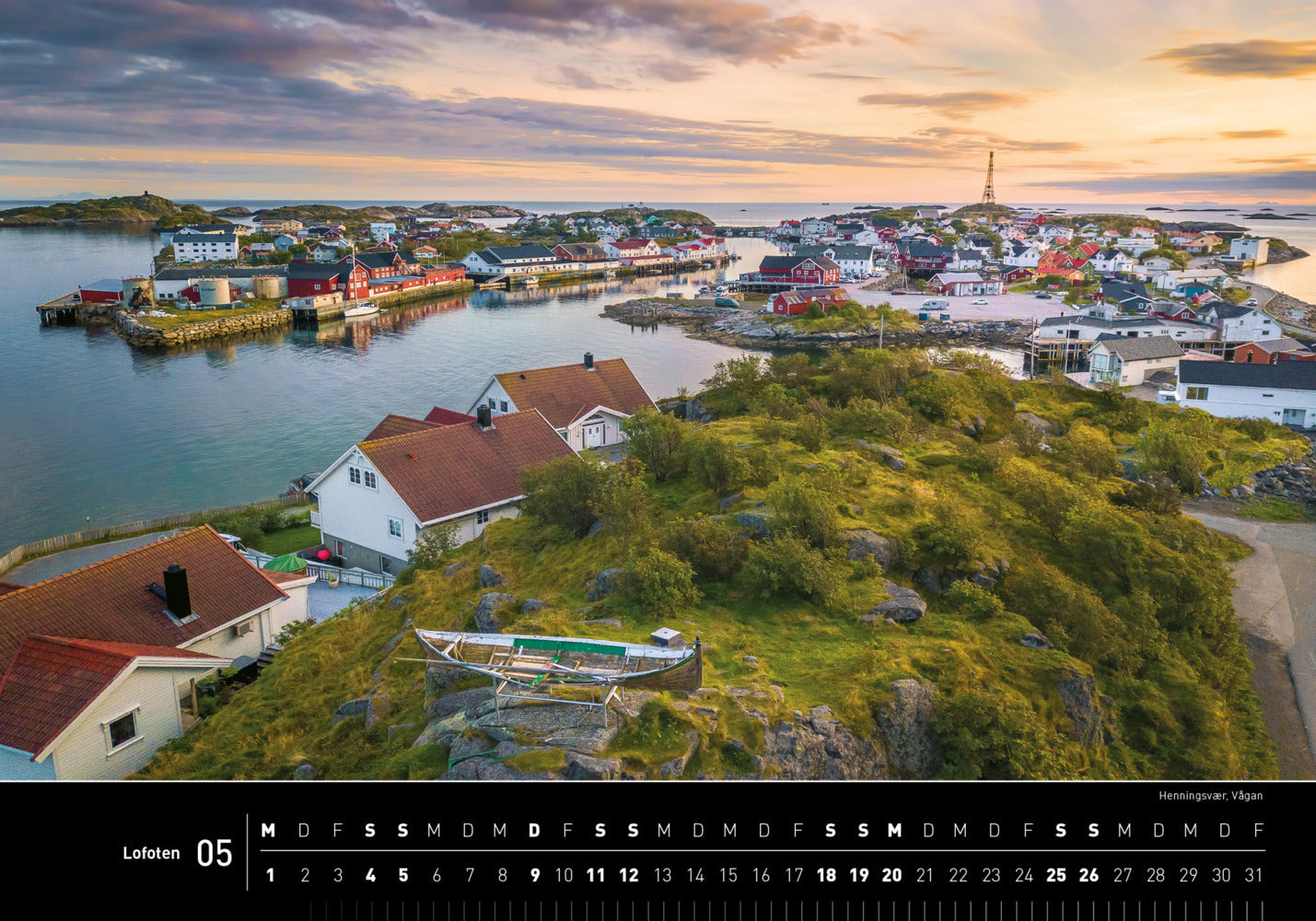 Lofoten - 360° Premium-Wandkalender 2024 - 50 x 35 cm - 360Grad Medien