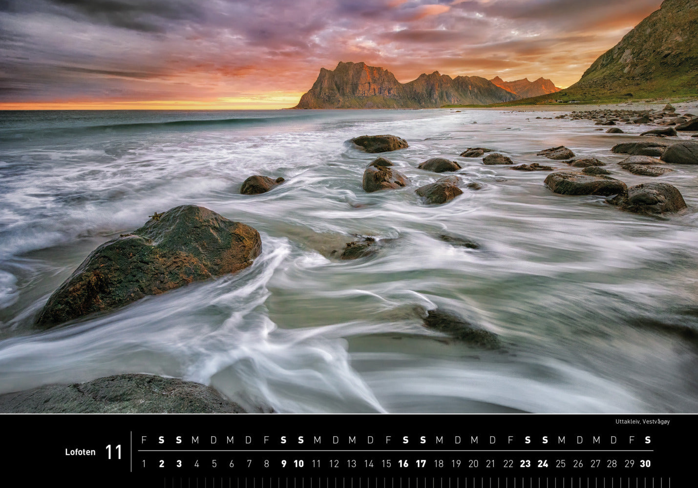 Lofoten - 360° Premium-Wandkalender 2024 - 50 x 35 cm - 360Grad Medien