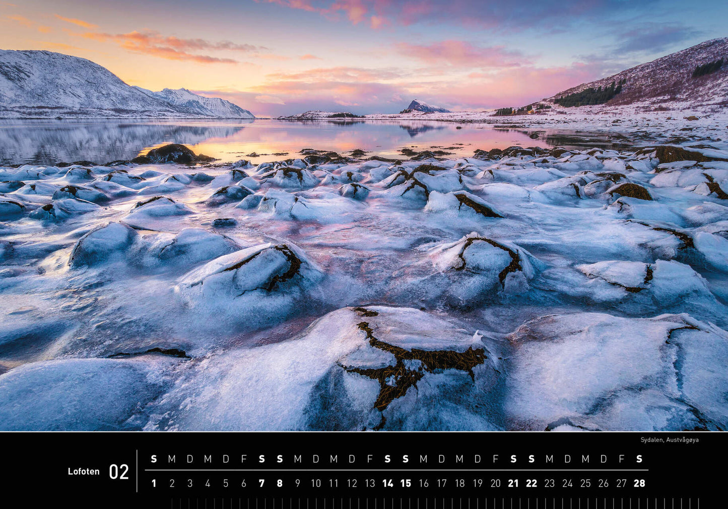 Lofoten - 360° Premium-Wandkalender 2026 - 50 x 35 cm - 360Grad Medien