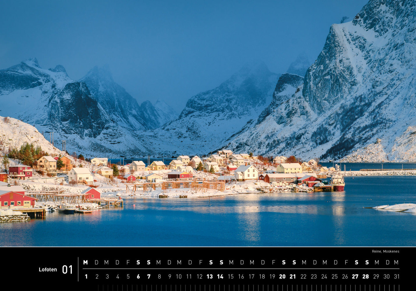 Lofoten - 360° Premium-Wandkalender 2024 - 50 x 35 cm - 360Grad Medien