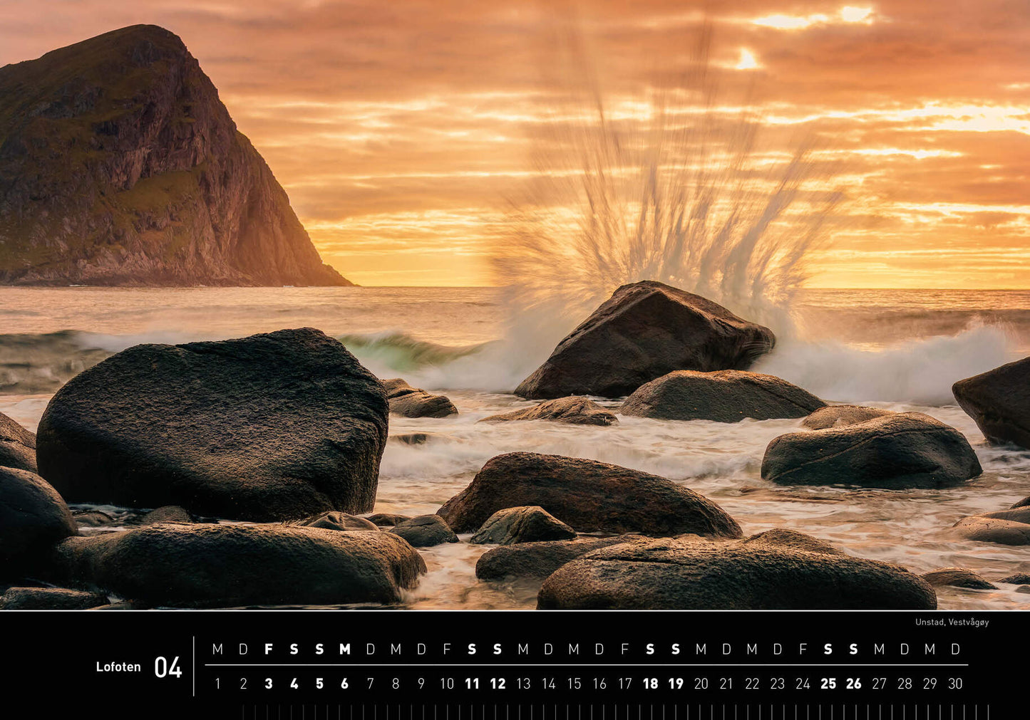 Lofoten - 360° Premium-Wandkalender 2026 - 50 x 35 cm - 360Grad Medien