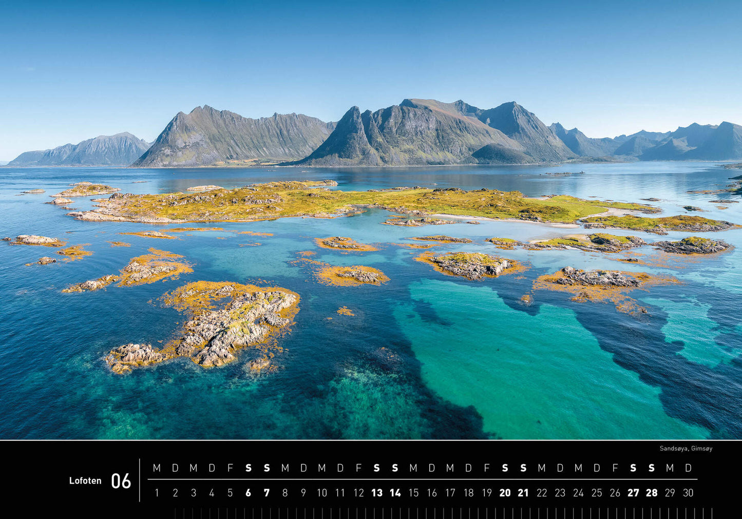Lofoten - 360° Premium-Wandkalender 2026 - 50 x 35 cm - 360Grad Medien