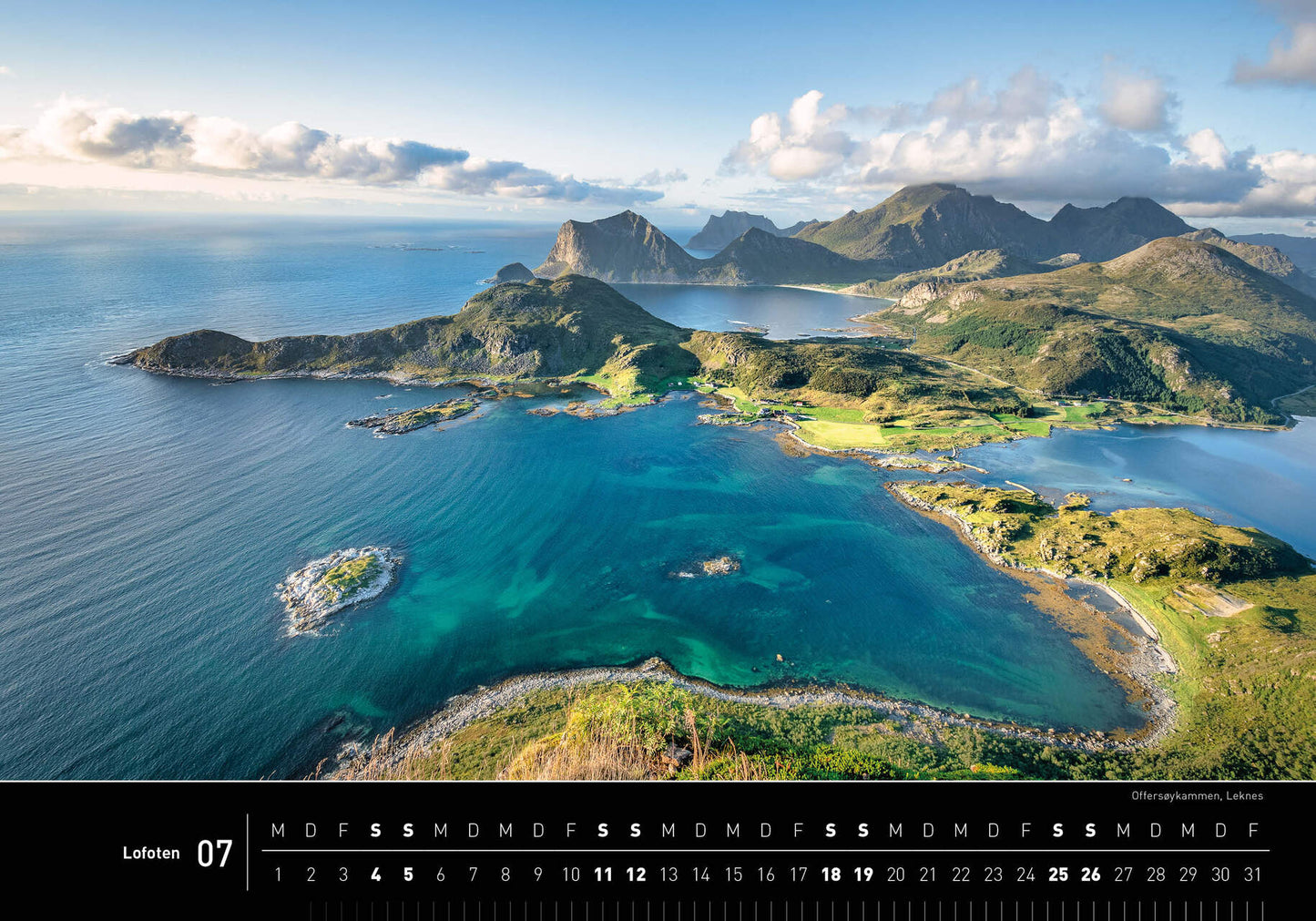 Lofoten - 360° Premium-Wandkalender 2026 - 50 x 35 cm - 360Grad Medien