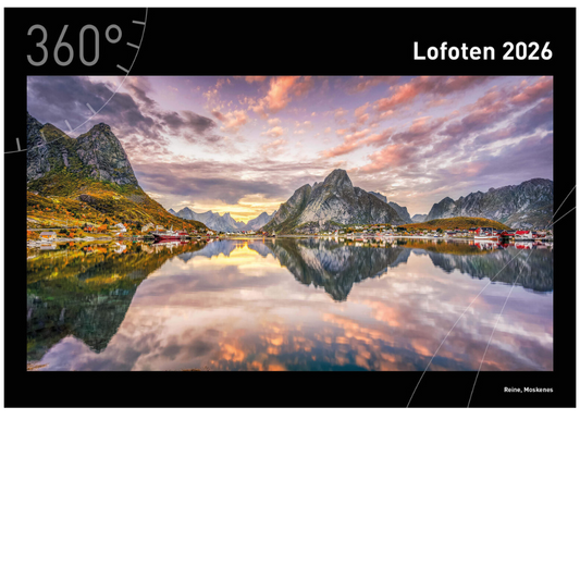 Lofoten - 360° Premium-Wandkalender 2026 - 50 x 35 cm - 360Grad Medien