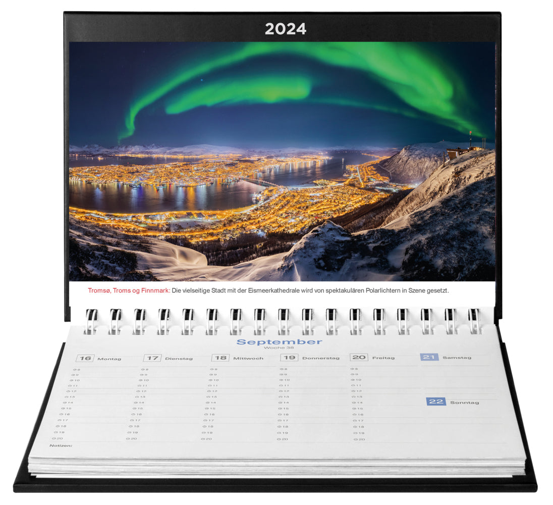 Hurtigruten - Tischkalender 2024 - 24 x 17 cm - Kunth Verlag