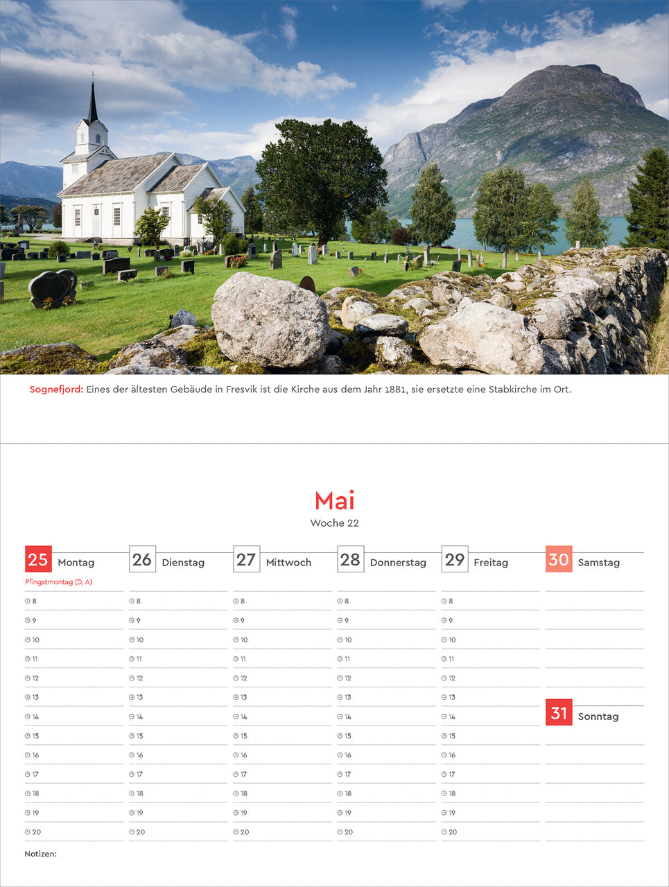 Hurtigruten - Tischkalender 2026 - 24 x 17 cm - Kunth Verlag