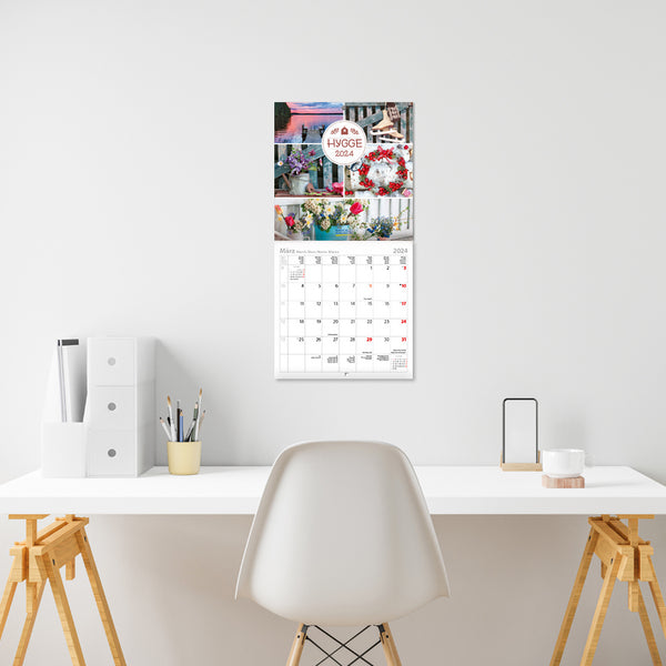 Hygge - Wandkalender 2024 - 30 x 60 cm - Korsch Verlag