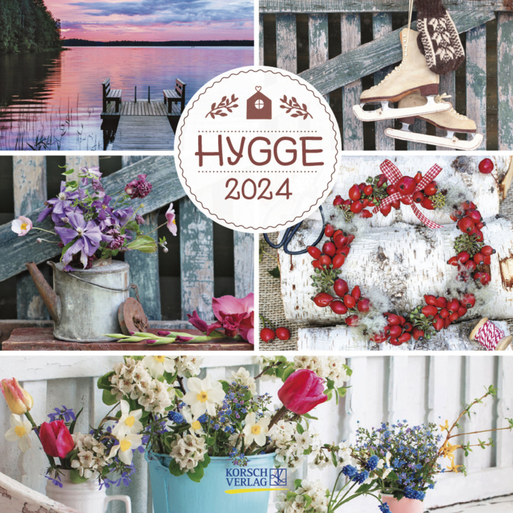 Hygge - Wandkalender 2024 - 30 x 60 cm - Korsch Verlag