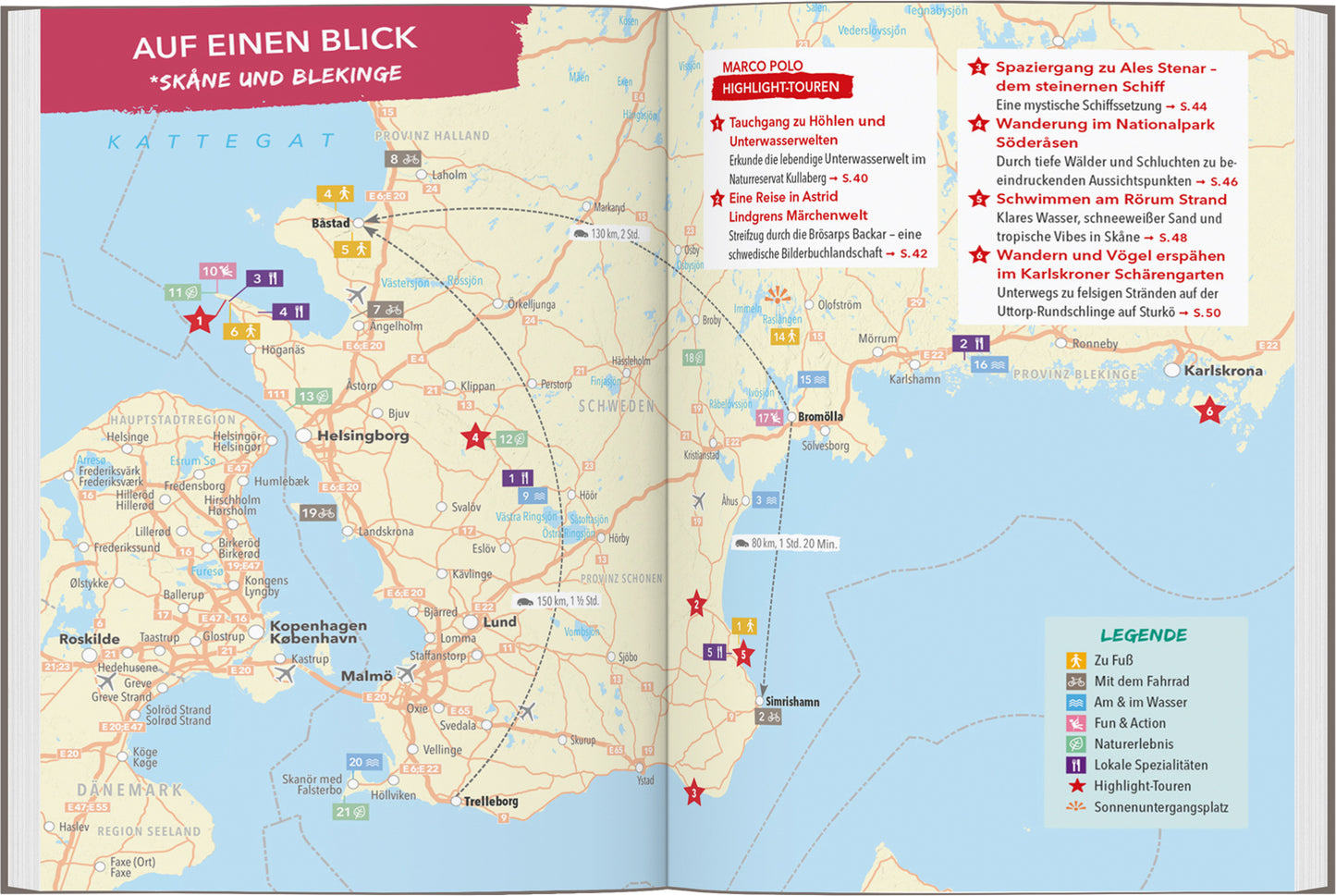 MARCO POLO OUTDOOR GUIDE Southern Sweden, Stockholm