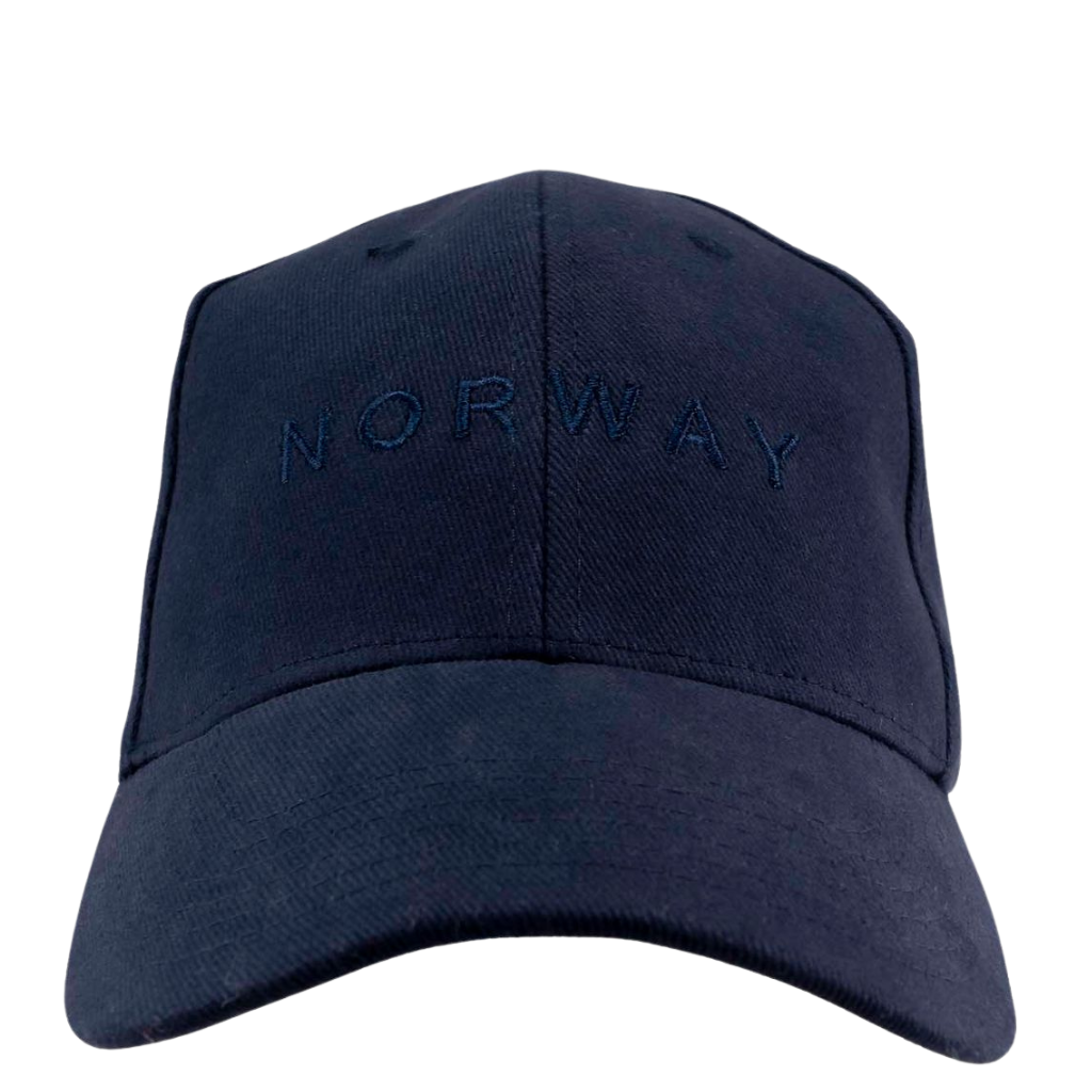 Cap mit Stickerei "Norway" und norwegischer Flagge - Dunkelblau
