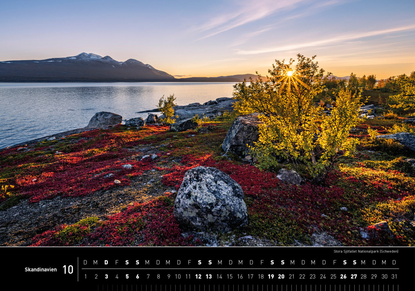 Skandinavien - 360° Premium-Wandkalender 2024 - 50 x 35 cm - 360Grad Medien