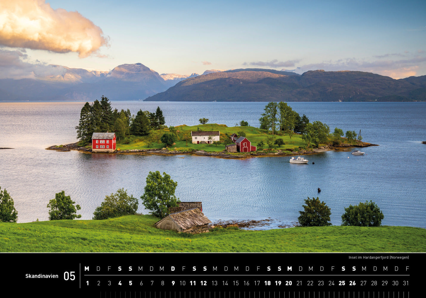 Skandinavien - 360° Premium-Wandkalender 2024 - 50 x 35 cm - 360Grad Medien