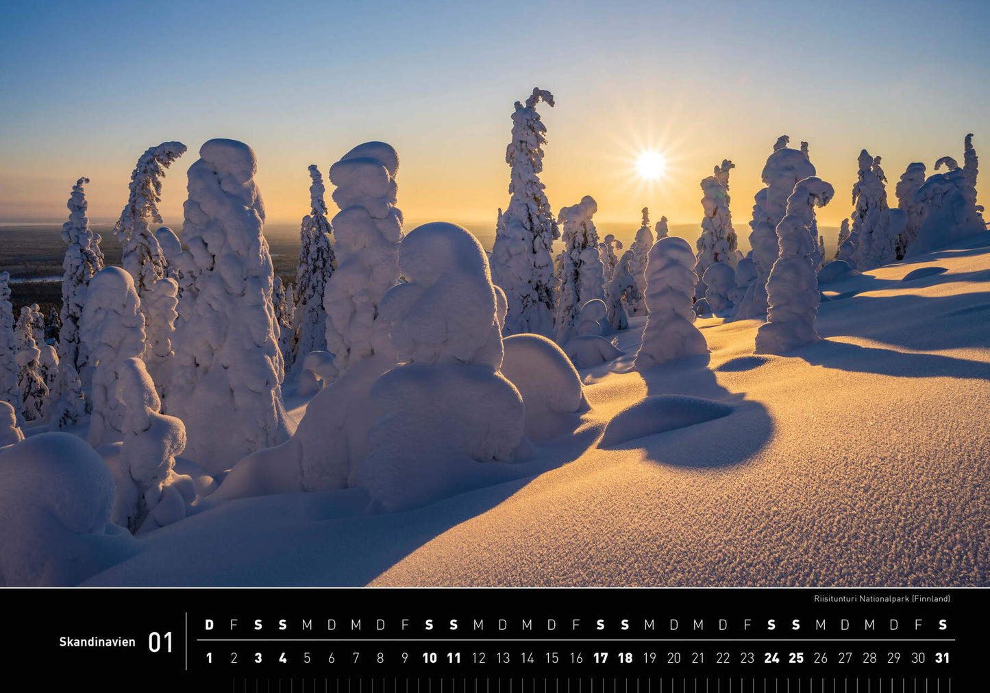 Scandinavia - 360° Premium Wall Calendar 2026 - 50 x 35 cm - 360Grad Medien