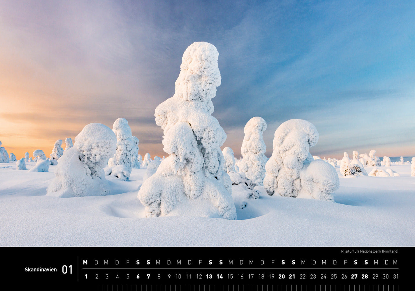 Skandinavien - 360° Premium-Wandkalender 2024 - 50 x 35 cm - 360Grad Medien