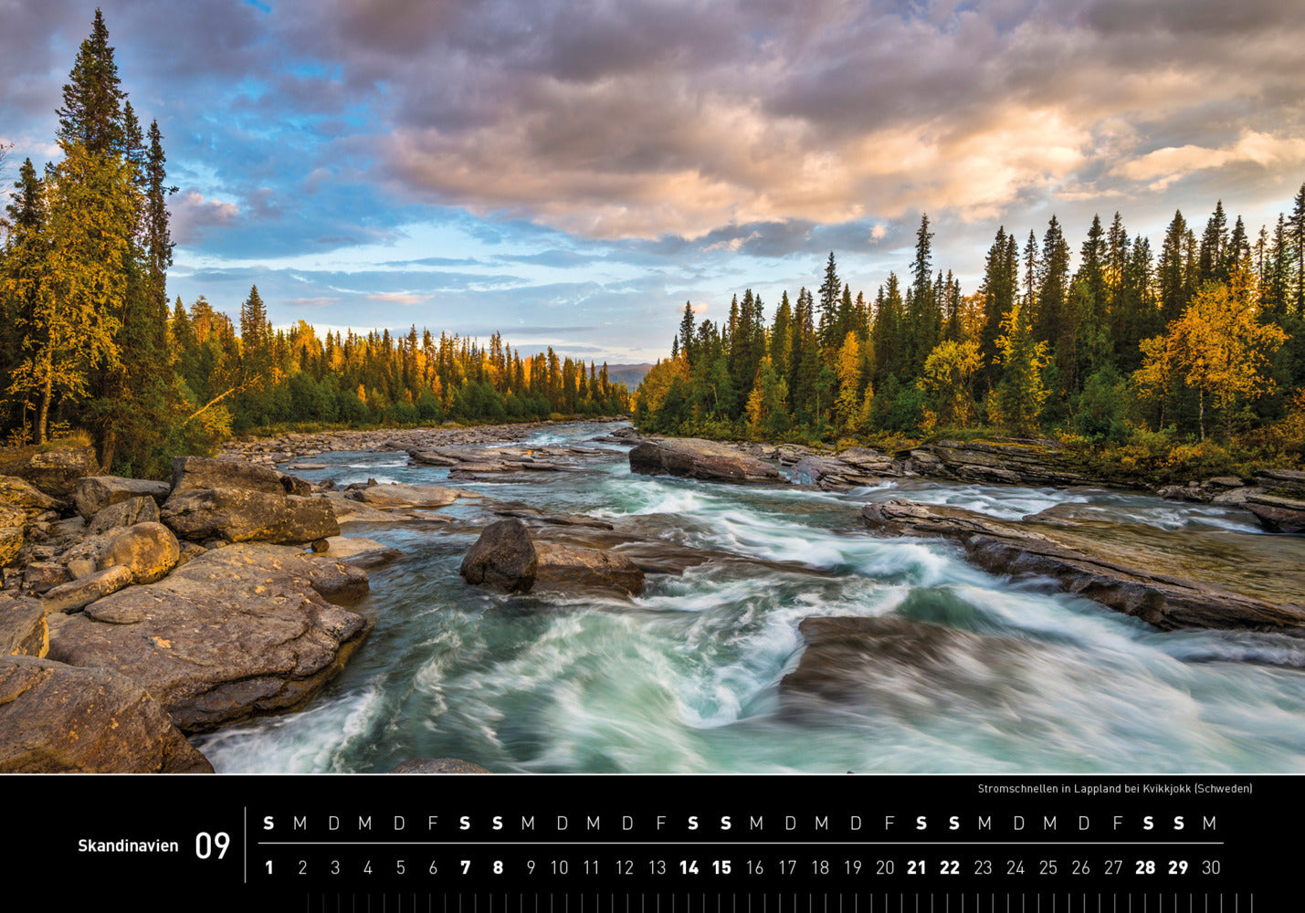 Skandinavien - 360° Premium-Wandkalender 2024 - 50 x 35 cm - 360Grad Medien