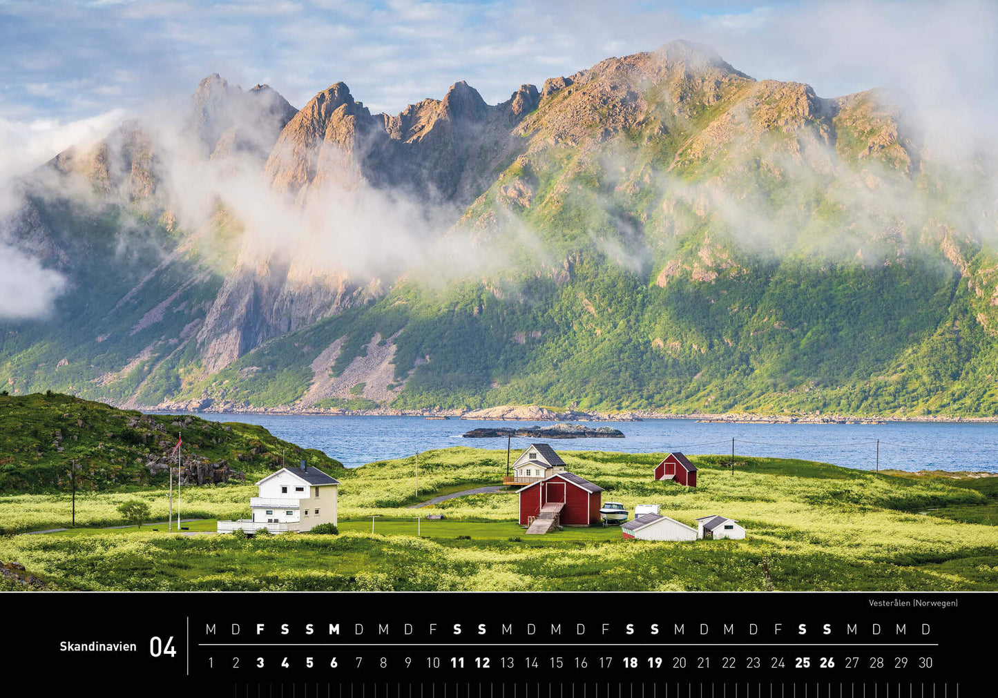 Scandinavia - 360° Premium Wall Calendar 2026 - 50 x 35 cm - 360Grad Medien