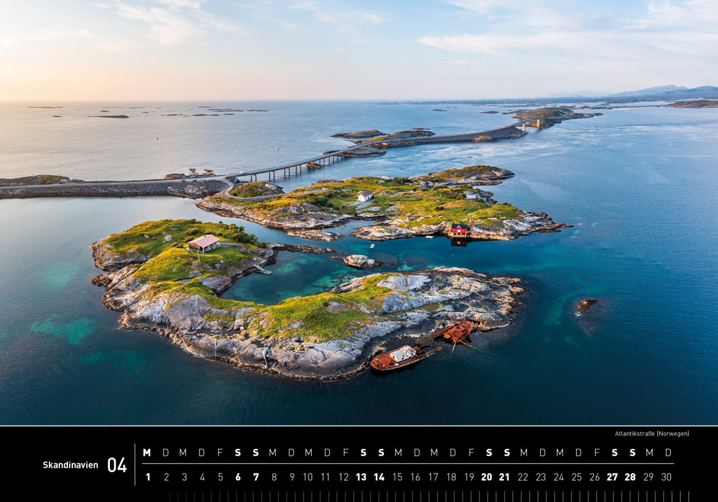 Skandinavien - 360° Premium-Wandkalender 2024 - 50 x 35 cm - 360Grad Medien