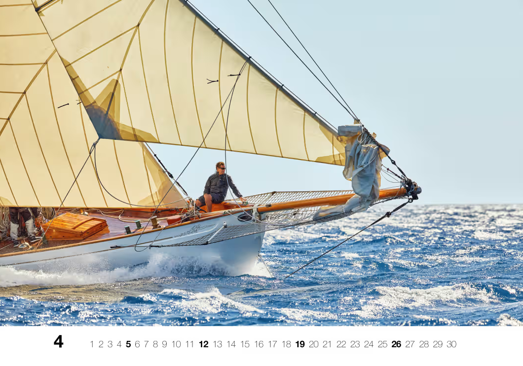 Yacht Classic - Wall Calendar 2025 - 68 x 48 cm - Delius Klasing