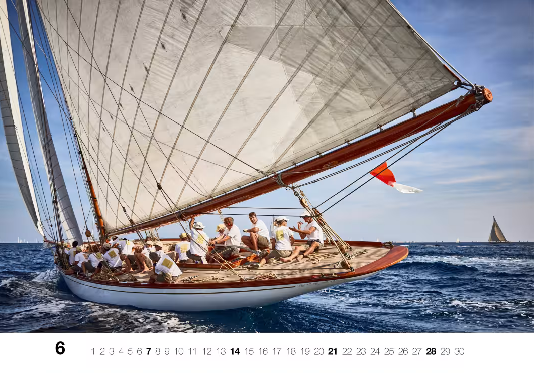 Yacht Classic - Wall Calendar 2025 - 68 x 48 cm - Delius Klasing