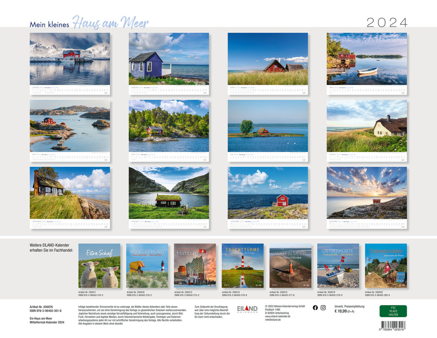 Mein kleines Haus am Meer - Kalender 2024
