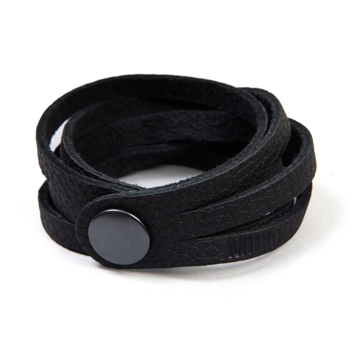 Häive Elchleder-Armband - Schwarz - Miiko Design Oy