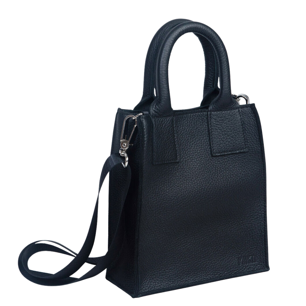 Hurma Elchleder-Handtasche - Schwarz - Miiko Design Oy