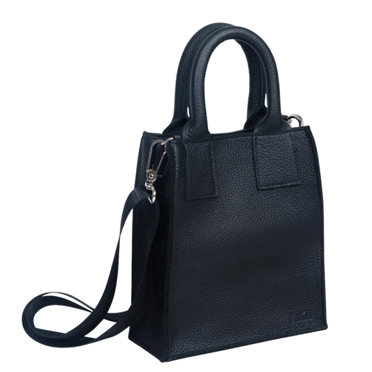 Hurma Elk Leather Handbag - Black - Miiko Design Oy
