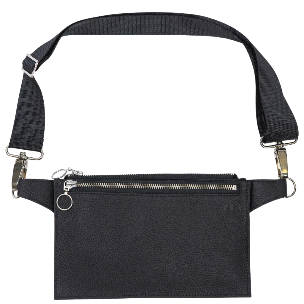 Hippa Elchleder-Handtasche - Schwarz - Miiko Design Oy