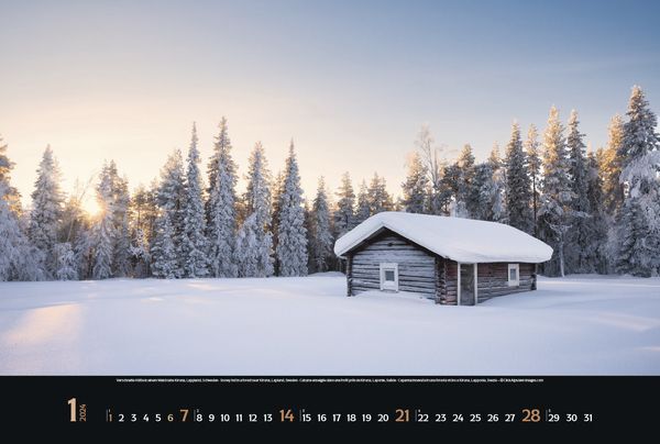 Nordische Impressionen - Wandkalender 2024 - 58 x 39 cm - Korsch Verlag
