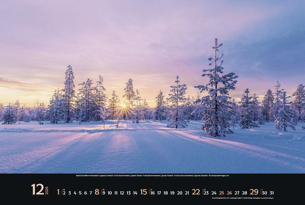 Nordische Impressionen - Wandkalender 2024 - 58 x 39 cm - Korsch Verlag