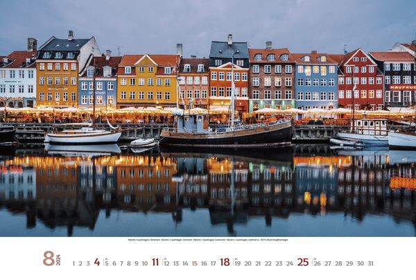 Faszination Skandinavien - Wandkalender 2024 - 58 x 39 cm - Korsch Verlag