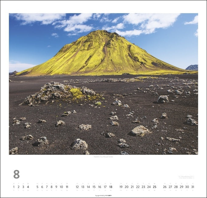 Island - Wandkalender 2024 - 48 x 46 cm - Kunstverlag Weingarten